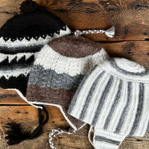 Peruvian Double-Knit Earflap Hats