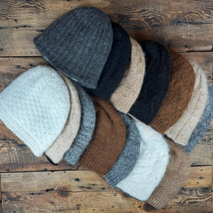 Fulled Double-Knit Alpaca Hat