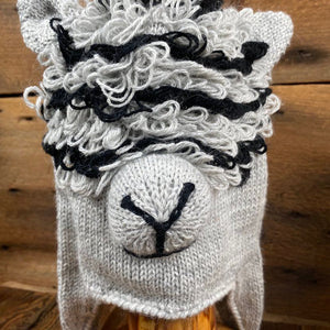 Alpaca Face Hat with Ear Flaps