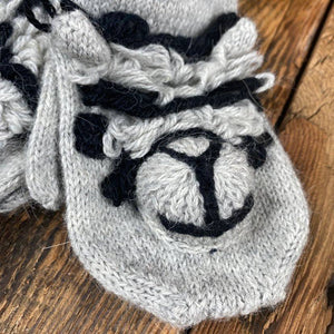 Alpaca Face Mittens
