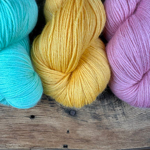 100% Alpaca Co-oped Fine-Weight Yarn - Hand-Dyed