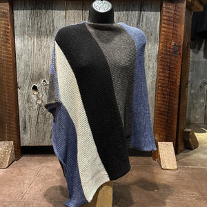 Two Point Knit Ponchos - Natural and Dyed