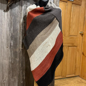 One Point Knit Ponchos - Natural and Dyed