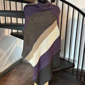 One Point Knit Ponchos - Natural and Dyed