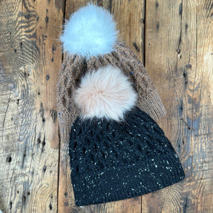 Oak Bay Brim Hat with Removable Pom Pom - Natural