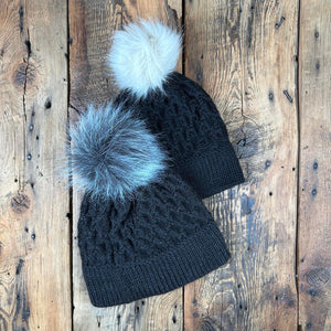 Oak Bay Brim Hat with Removable Pom Pom - Natural