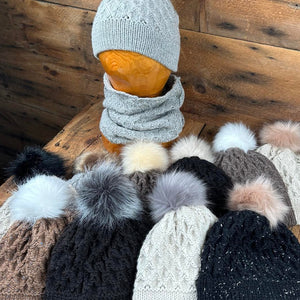 Oak Bay Brim Hat with Removable Pom Pom - Natural