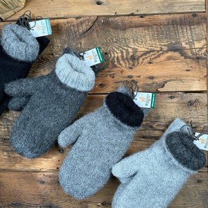 Double-Knit Felted Mittens