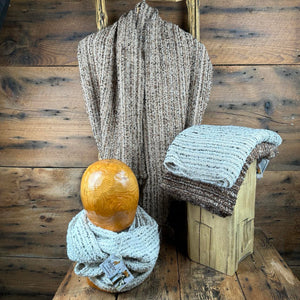 Boucle Infinity Scarves - Natural