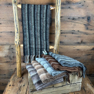 Rustic Hand-Woven Scarves