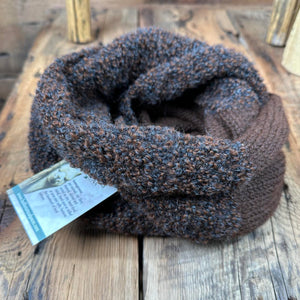 Mixed Texture Boucle Infinity Scarf