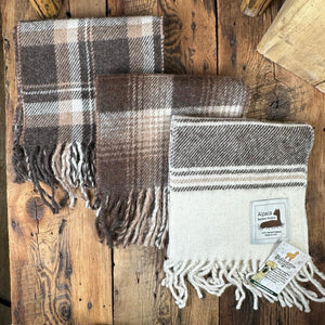 Alpaca Blanket Project Woven Scarves