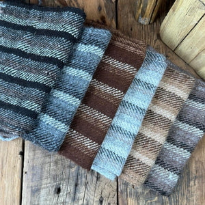 Rustic Hand-Woven Scarves