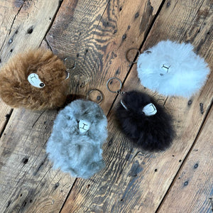 Furry Face Keyrings