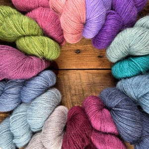 Fine-Weight Yarn - Hand-Dyed Colourful