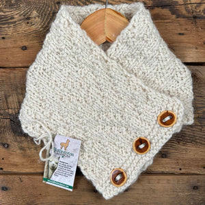 Textured Buttoned Cowls by Kathleen