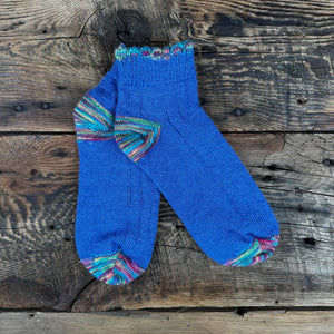 Retro Ribbed Ankle Socks