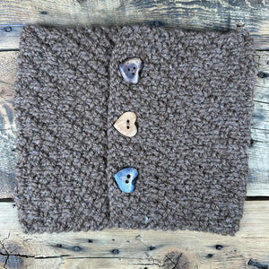 Button Knit Cowls by Marcella