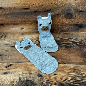 Alpaca Face Kid's Non-Skid Socks