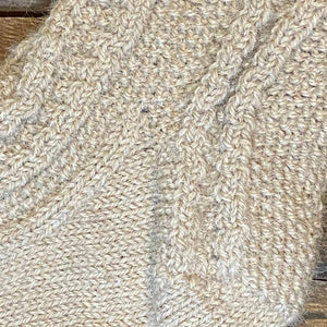 Textured Solid Hand-Knit Ladies' Socks - Our Alpacas by Marcella