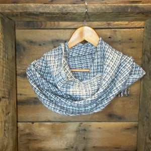 Earthy Plaid Woven Scarf