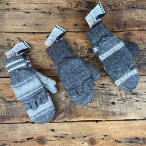 Peruvian Double-Knit Reversible Glittens