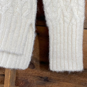 Women's Lattice Cable Mock