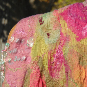 Nuno Felted Scarf - "Cabbage Patch"