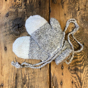 Children's Peruvian Double-Knit Reversible Mittens