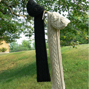 Cable Knit Tam and Infinity Scarf Set