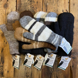 Peruvian Double-Knit Reversible Mittens