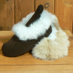 Reversible Alpaca Fur Slippers