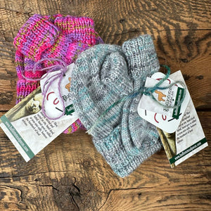 Hand-Knit Hat and Sock Sets by Marcella