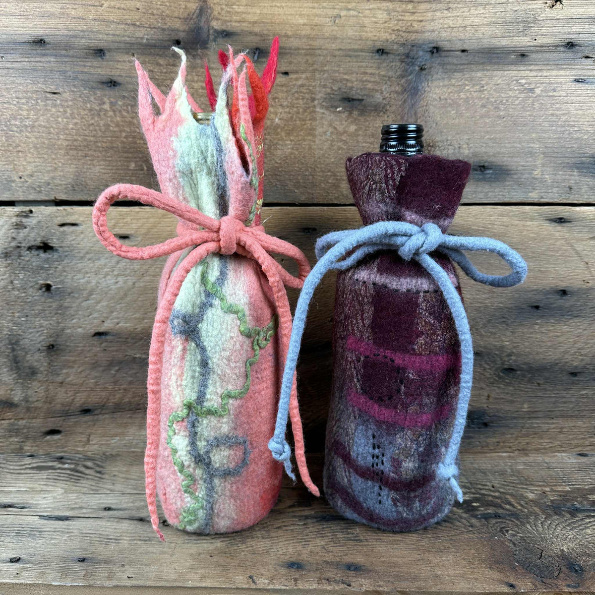 Felted Wine Bags