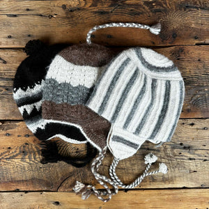 Peruvian Double-Knit Earflap Hats