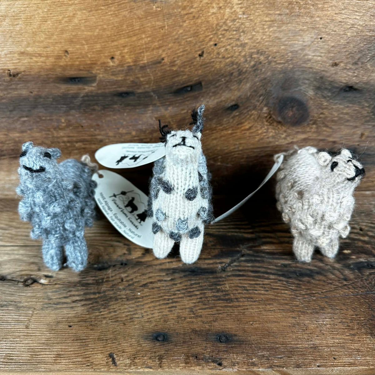 Peruvian Hand-Held Knit Baby Plushies