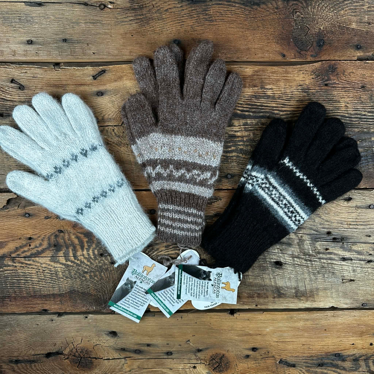 Peruvian Singe-Knit Gloves
