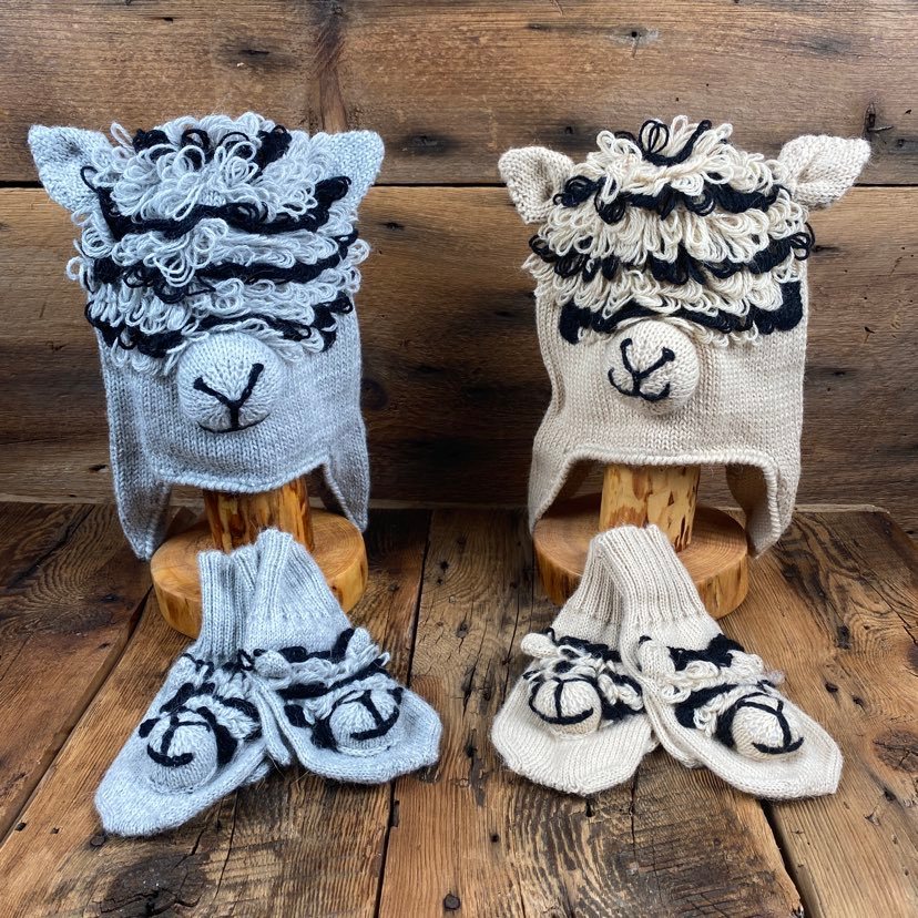 Alpaca Face Mittens