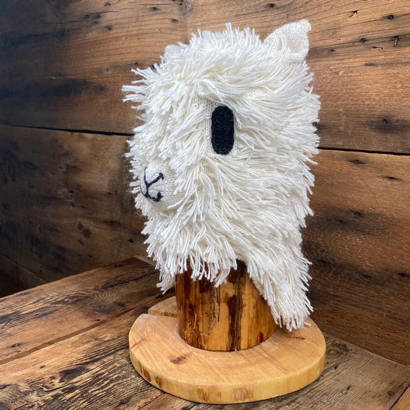 Alpaca Face Hat with Ear Flaps