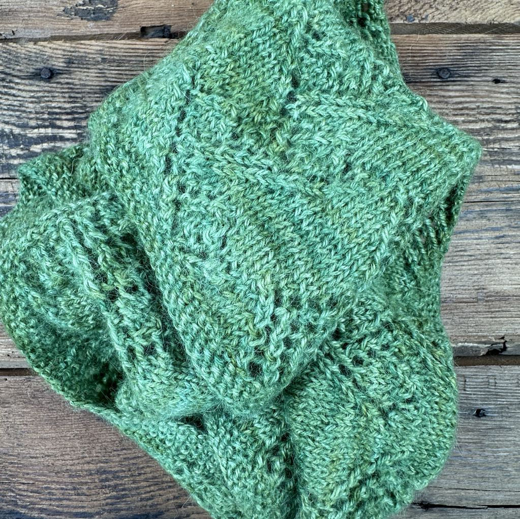 Custom Hand-Knit Infinity Scarf