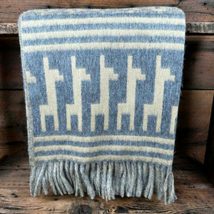 Alpaca Motif Throw