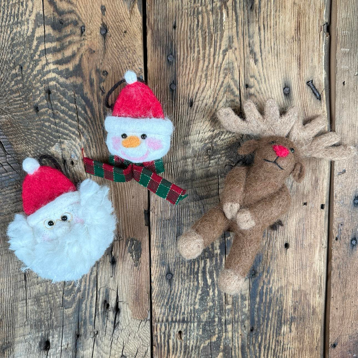 Felted Christmas Ornaments