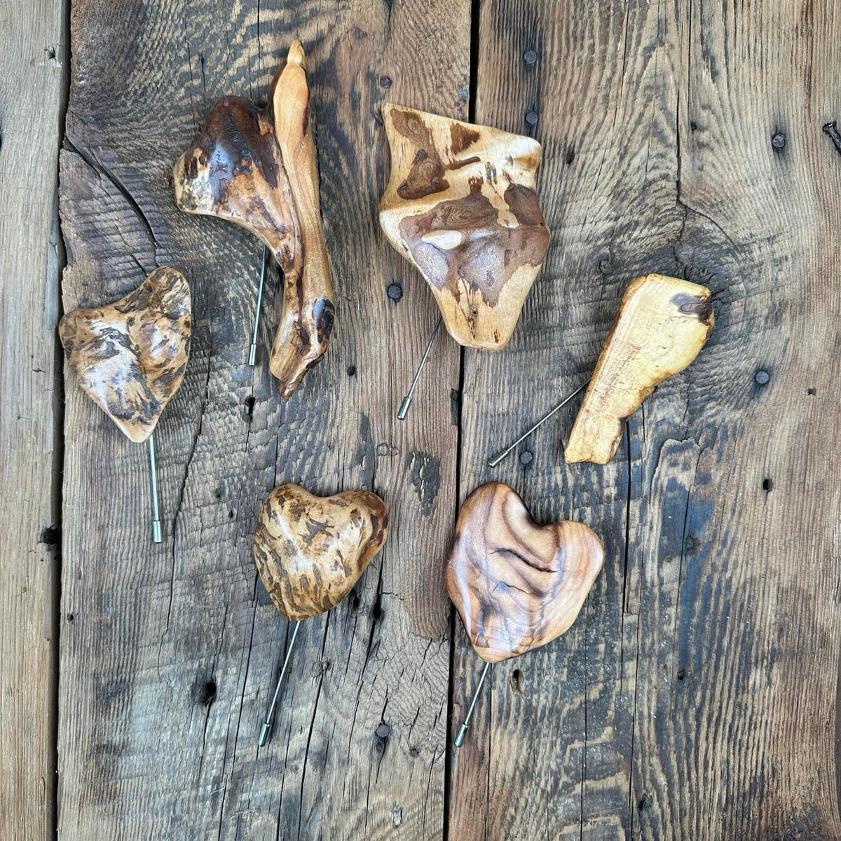 Hand-Carved Sweater/Shawl Pins