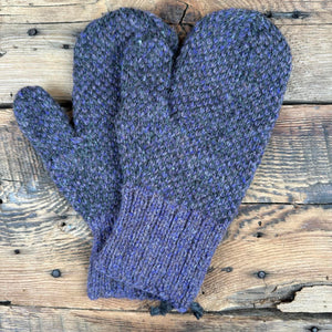 Hand-Knit Patterned Mittens