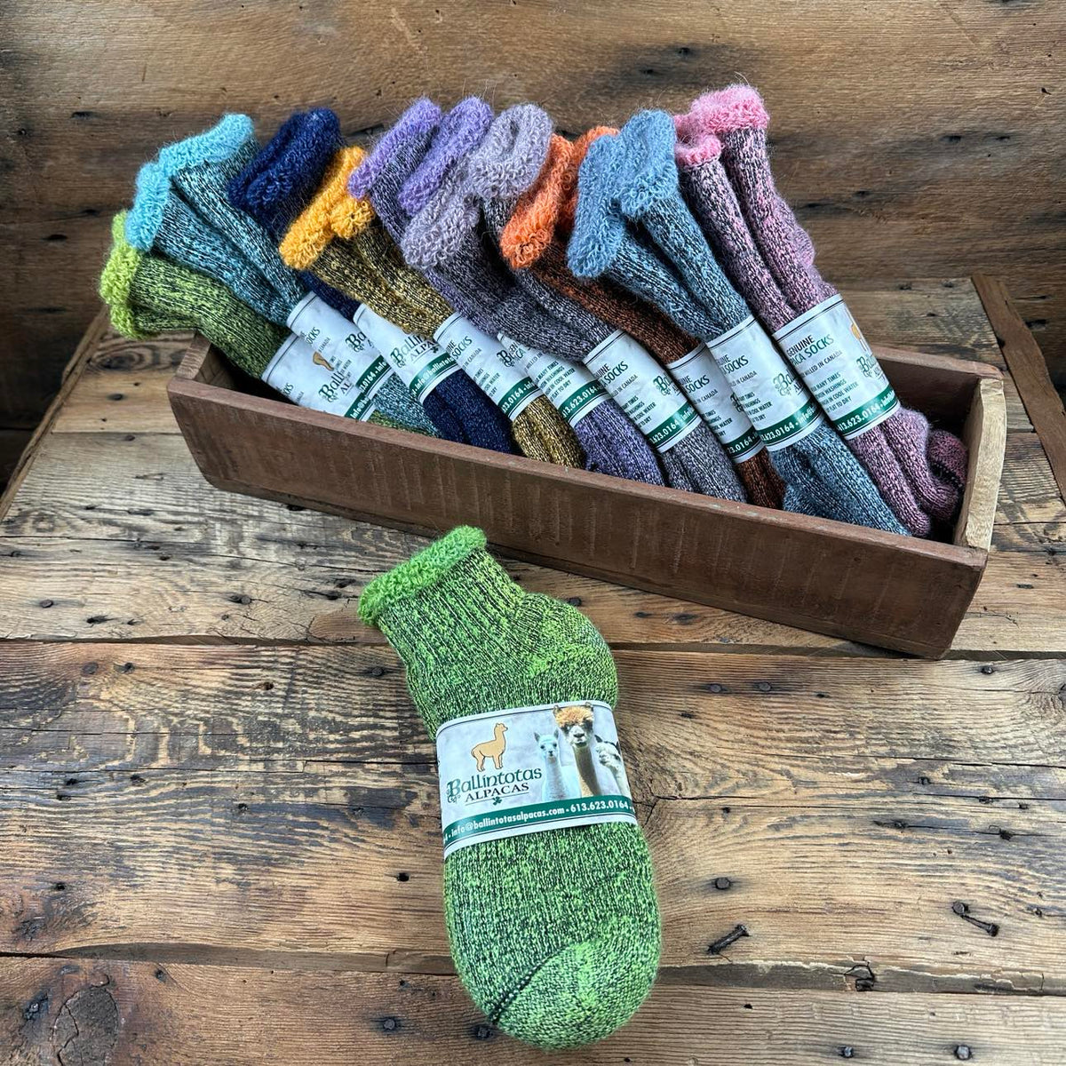 Shorty Terry Socks - Hand-Dyed