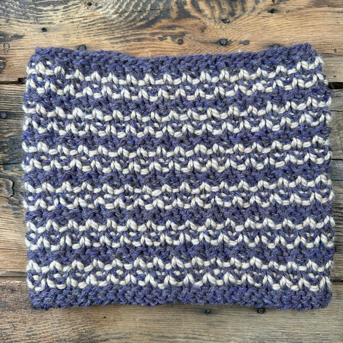 Textured Colourwork Cowls