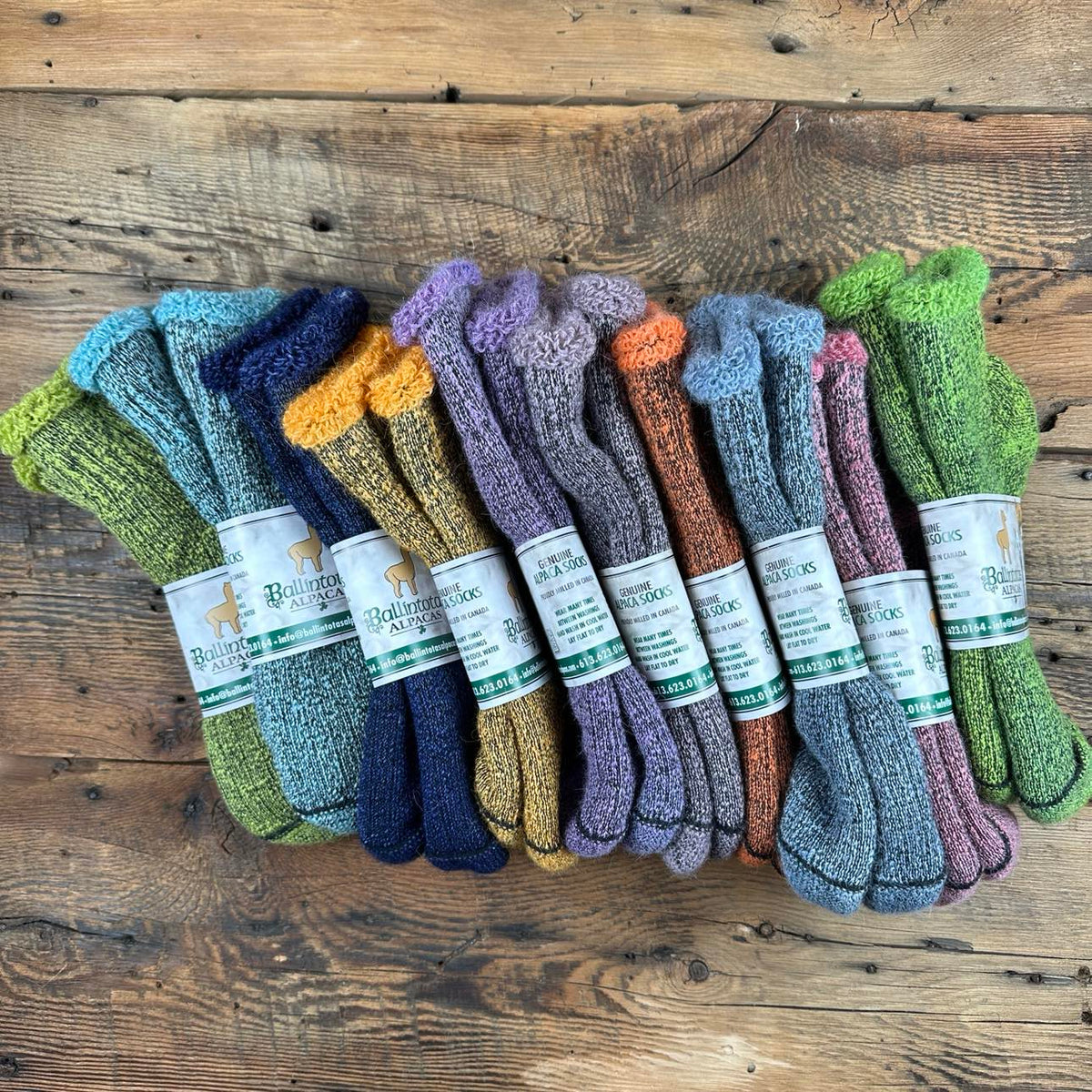 Shorty Terry Socks - Hand-Dyed