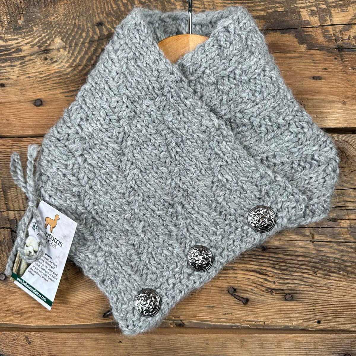 Textured Buttoned Cowls by Kathleen