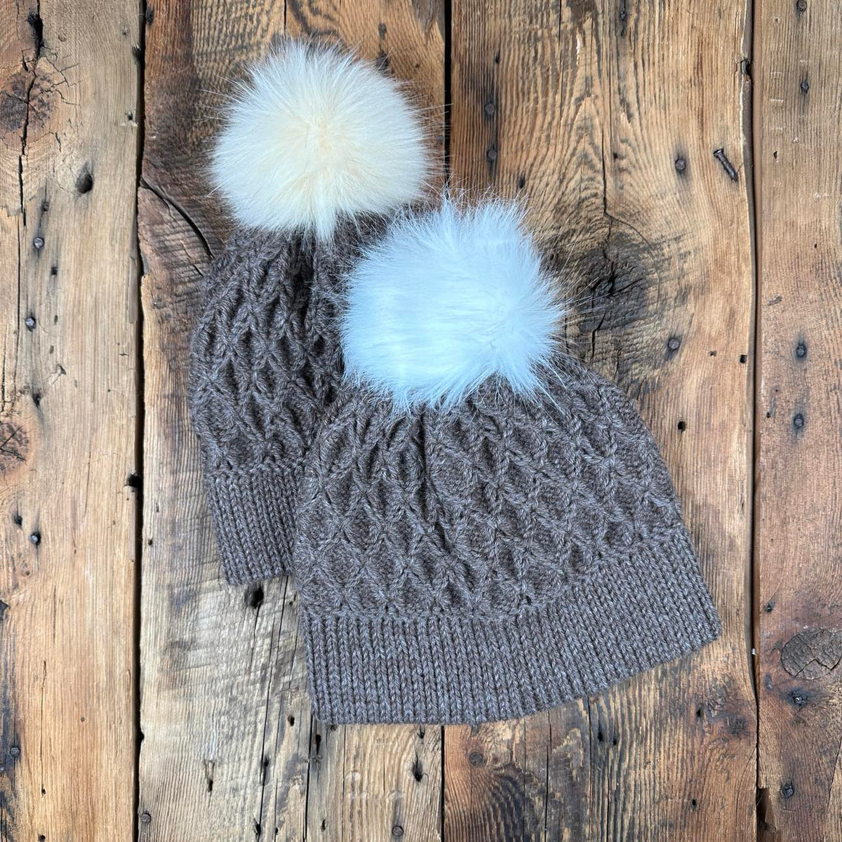 Oak Bay Brim Hat with Removable Pom Pom - Natural