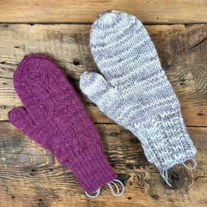 Three-In-One Hand-Knit Mittens